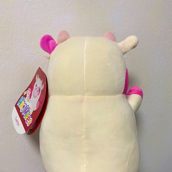 Squishmallow Caedyn the Pink Cow 10 Inch Hug Mee - Picture 2 of 2